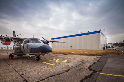 Hangar für den Regierungs-Airbus, Armee der Tschechischen Republik, Prag - Kbely